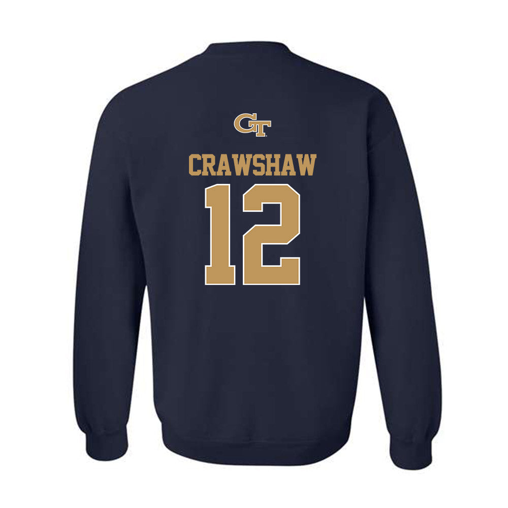 Georgia Tech - NCAA Women's Basketball : Jada Crawshaw - Classic Shersey Crewneck Sweatshirt-1