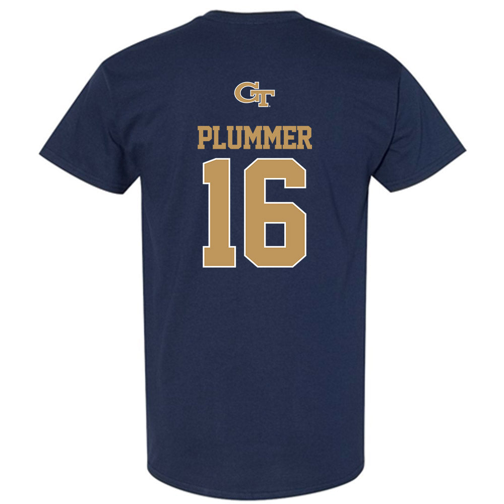 Georgia Tech - NCAA Football : Jaiven Plummer - Classic Shersey T-Shirt-1