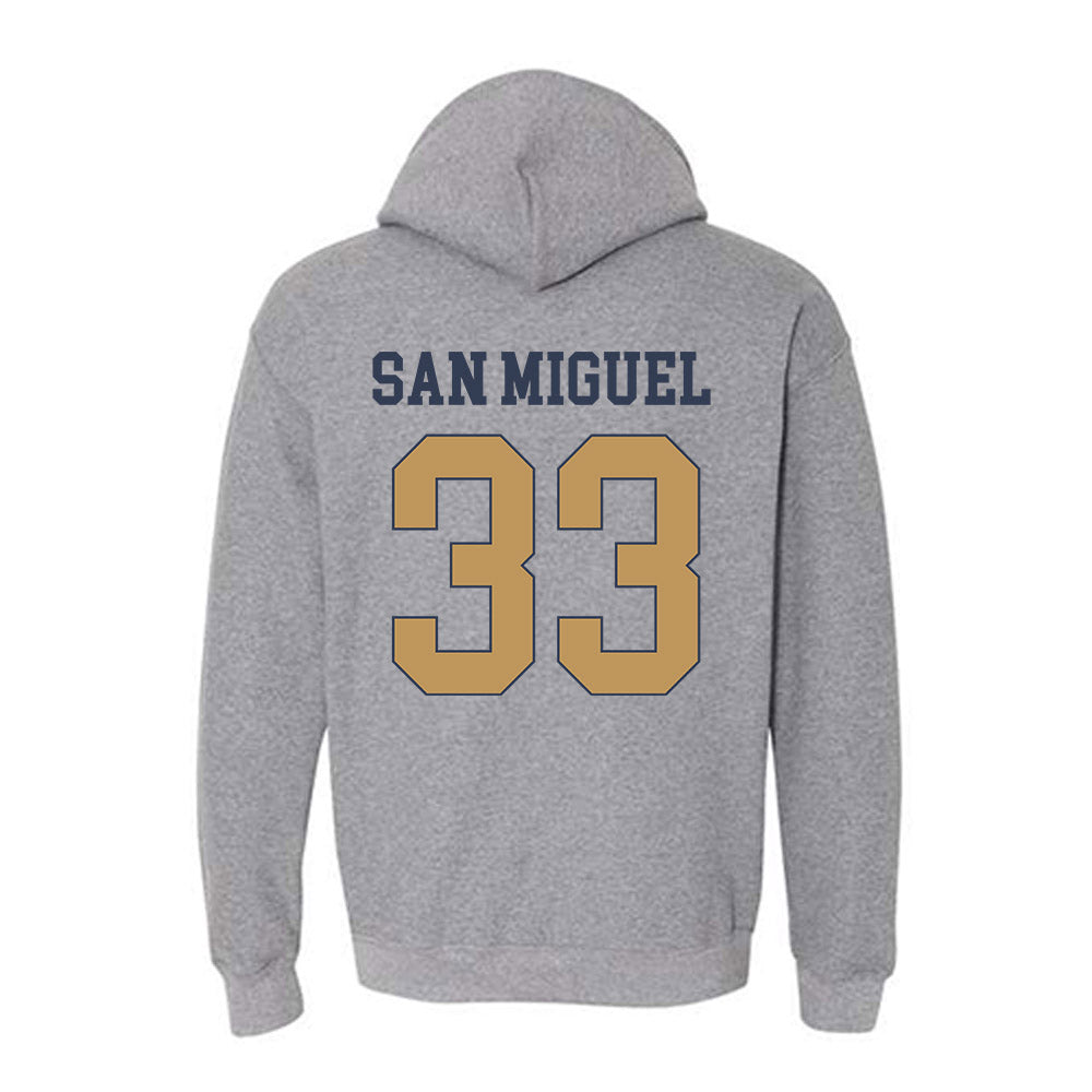 Georgia Tech - NCAA Men's Basketball : Marcos San Miguel - Classic Fashion Shersey Hooded Sweatshirt-1