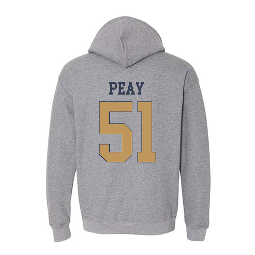 Georgia Tech - NCAA Football : Kevin Peay - Classic Fashion Shersey Hooded Sweatshirt-1