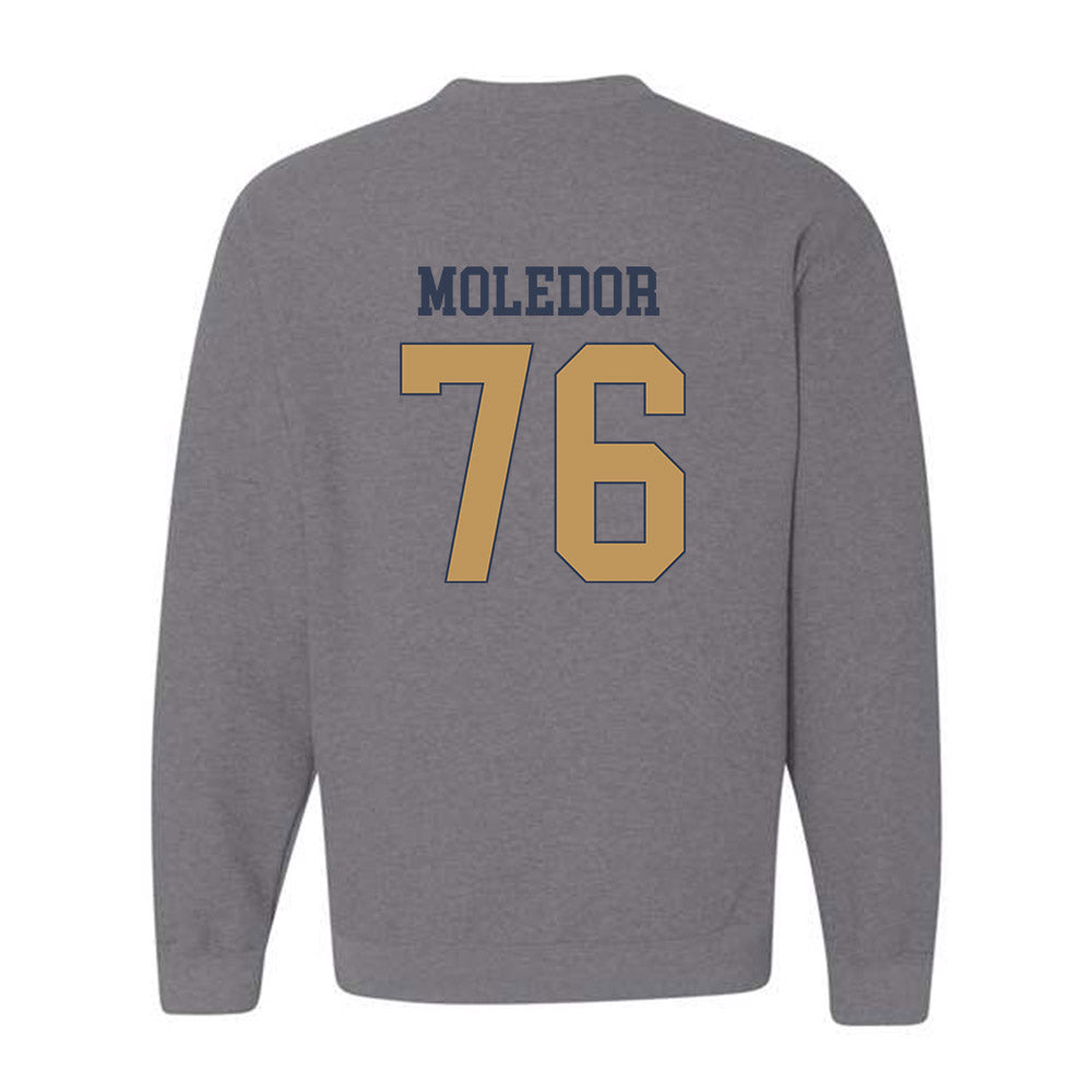 Georgia Tech - NCAA Football : Krew Moledor - Classic Fashion Shersey Crewneck Sweatshirt-1