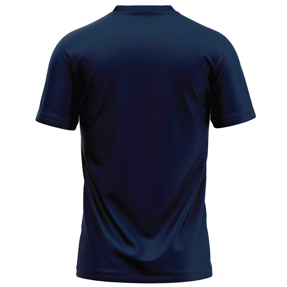Samford - NCAA Football : - Navy Football Jersey-1