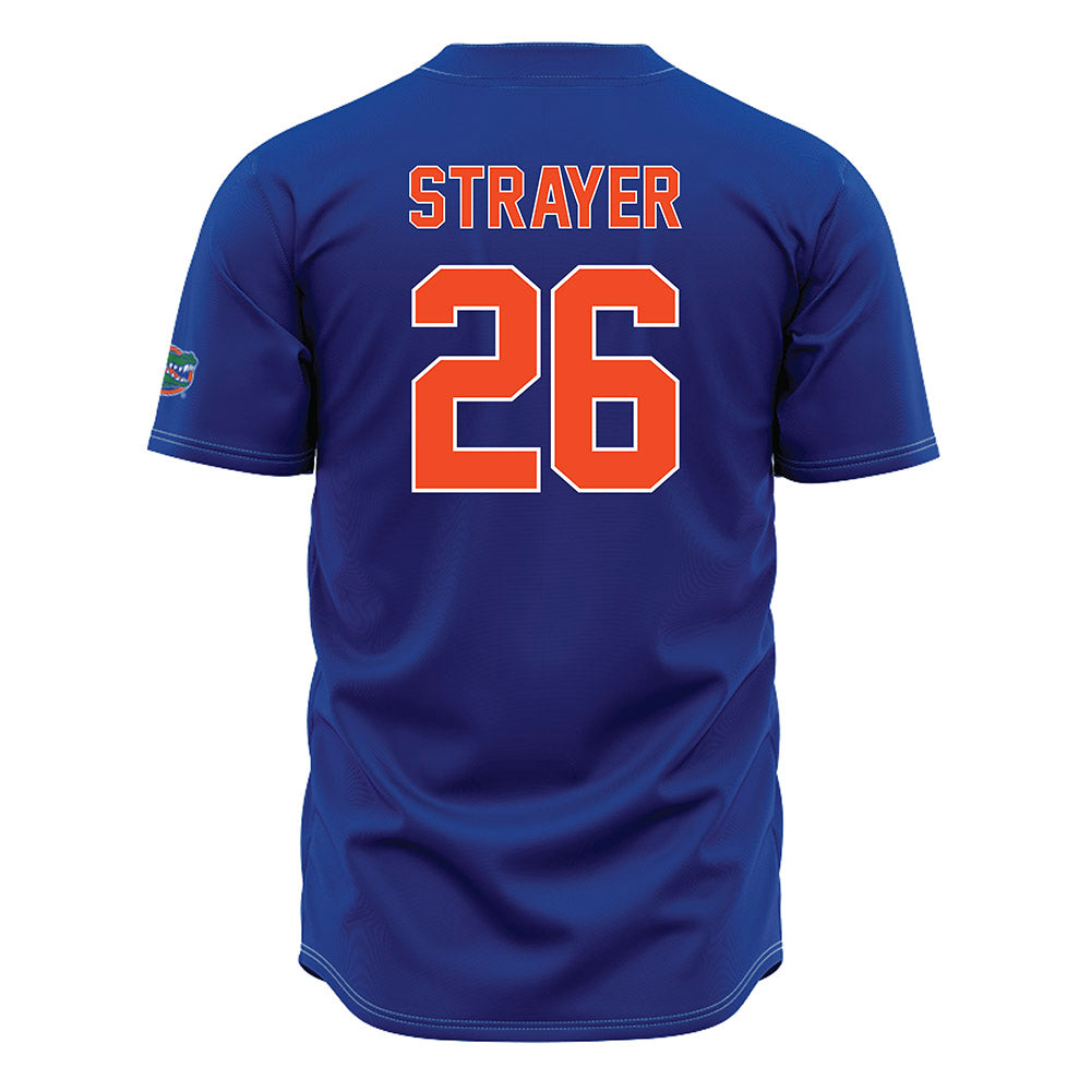Florida - NCAA Baseball : Cash Strayer - Blue Jersey-1