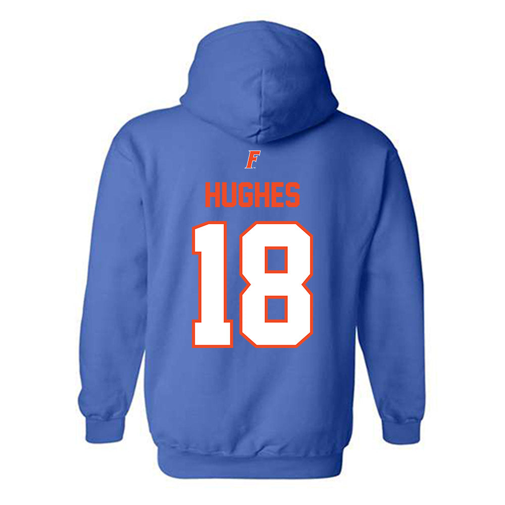Florida - NCAA Women's Lacrosse : Sam Hughes - Fashion Shersey Hooded Sweatshirt-1