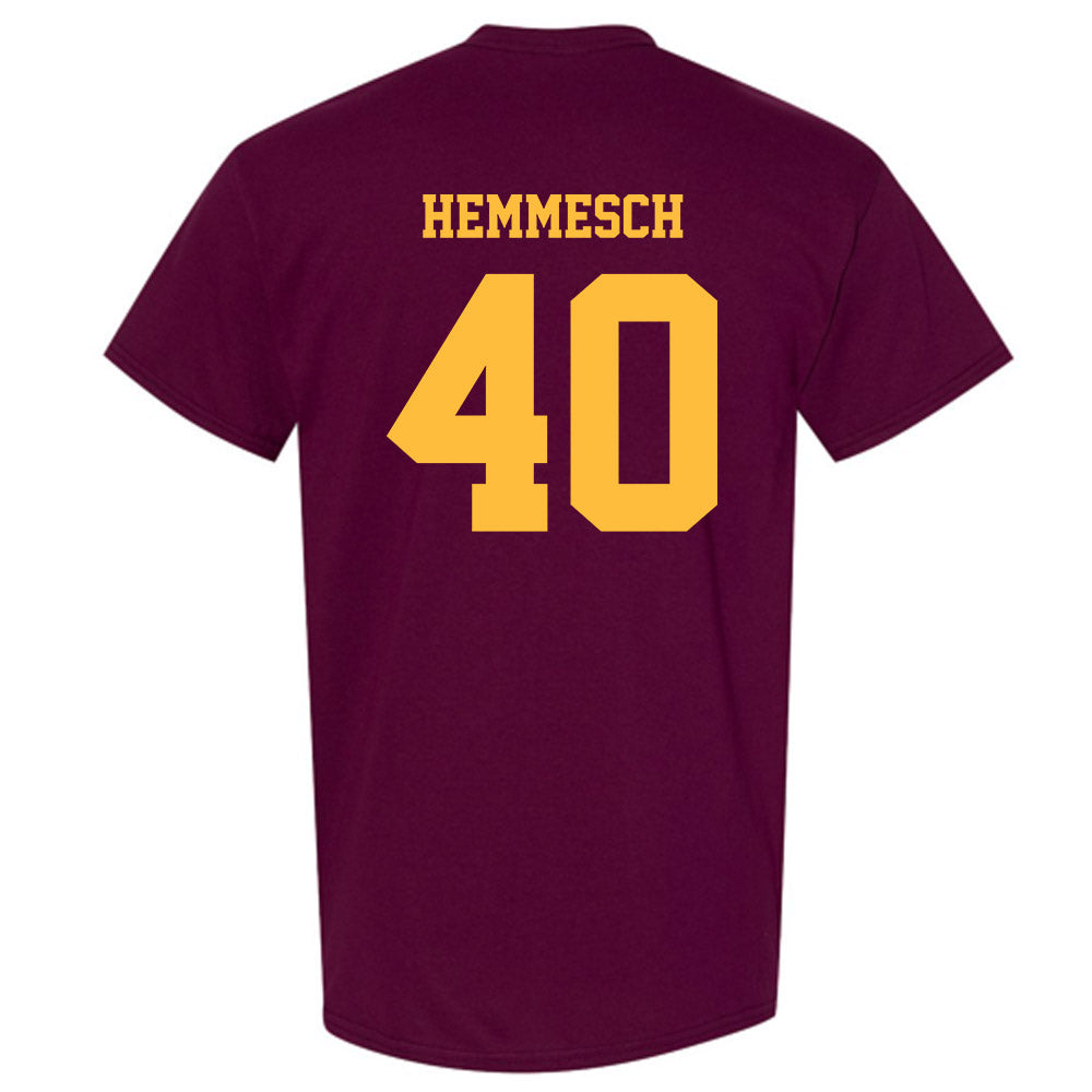 Minnesota - NCAA Baseball : Tyler Hemmesch - Classic Fashion Shersey T-Shirt-1