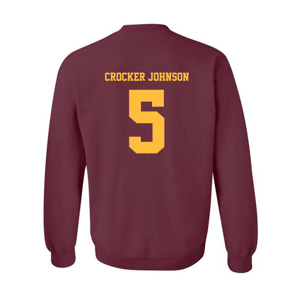 Minnesota - NCAA Men's Basketball : Jaylen Crocker johnson - Classic Fashion Shersey Crewneck Sweatshirt-1
