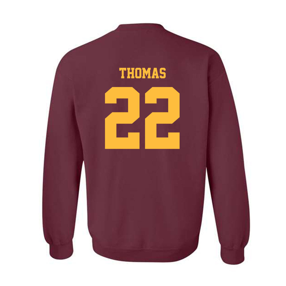 Minnesota - NCAA Football : Jaron Thomas - Classic Fashion Shersey Crewneck Sweatshirt-1