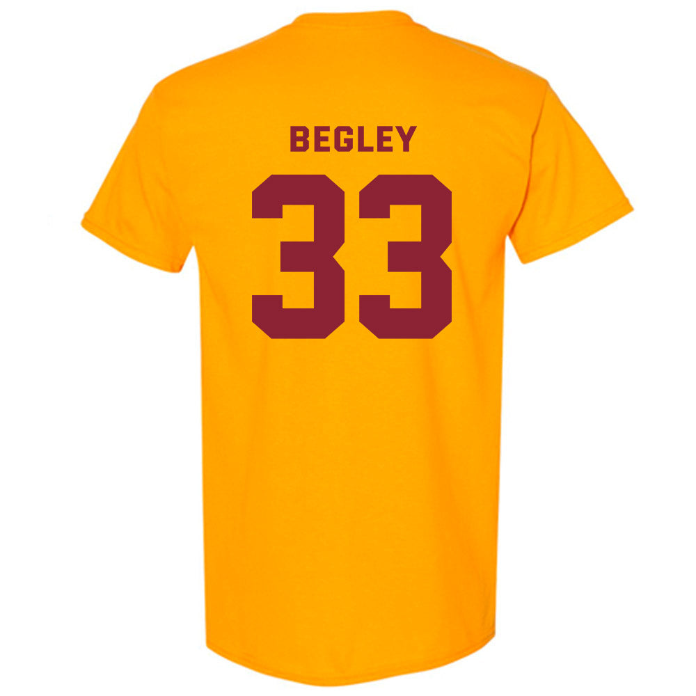 Minnesota - NCAA Men's Ice Hockey : Axel Begley - Sports Shersey T-Shirt-1