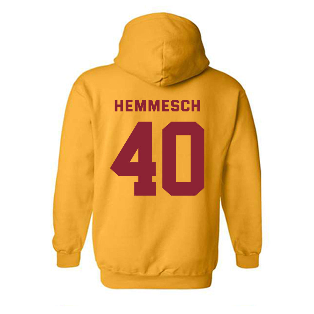Minnesota - NCAA Baseball : Tyler Hemmesch - Sports Shersey Hooded Sweatshirt-1