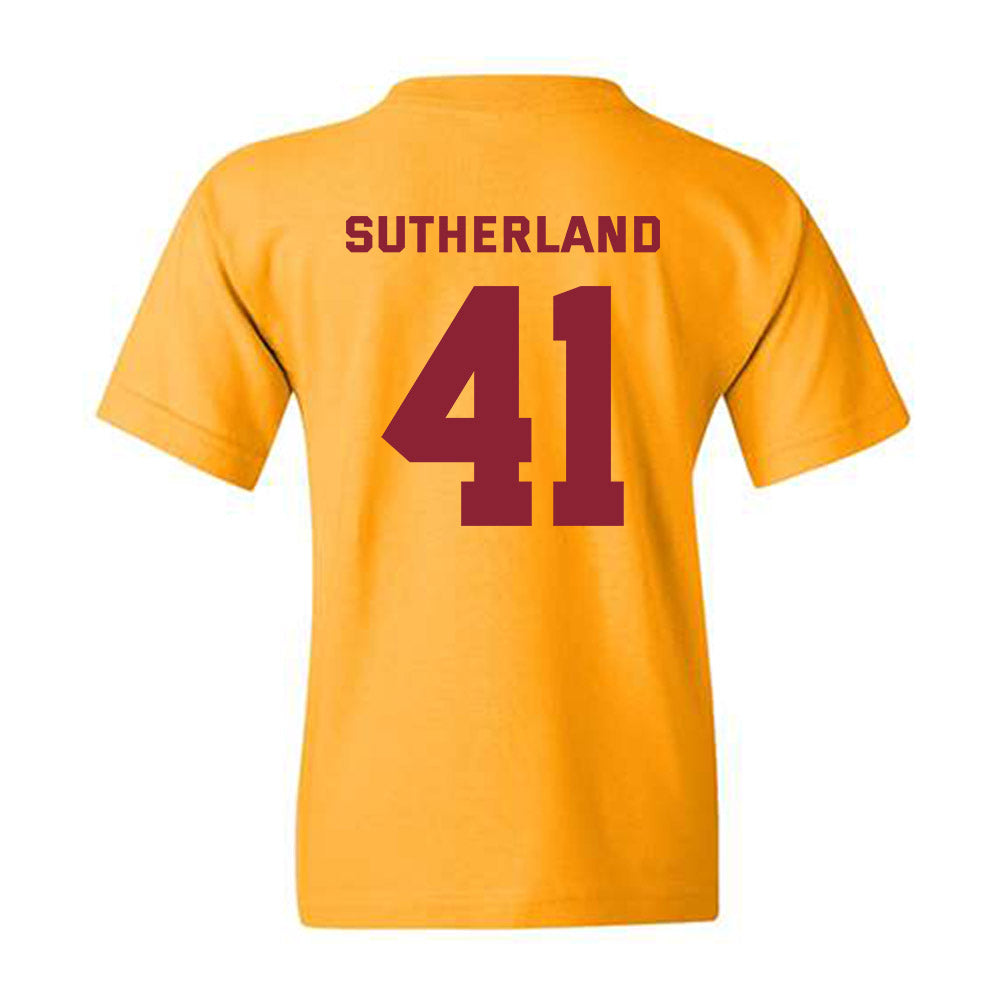 Minnesota - NCAA Baseball : Charlie Sutherland - Sports Shersey Youth T-Shirt-1