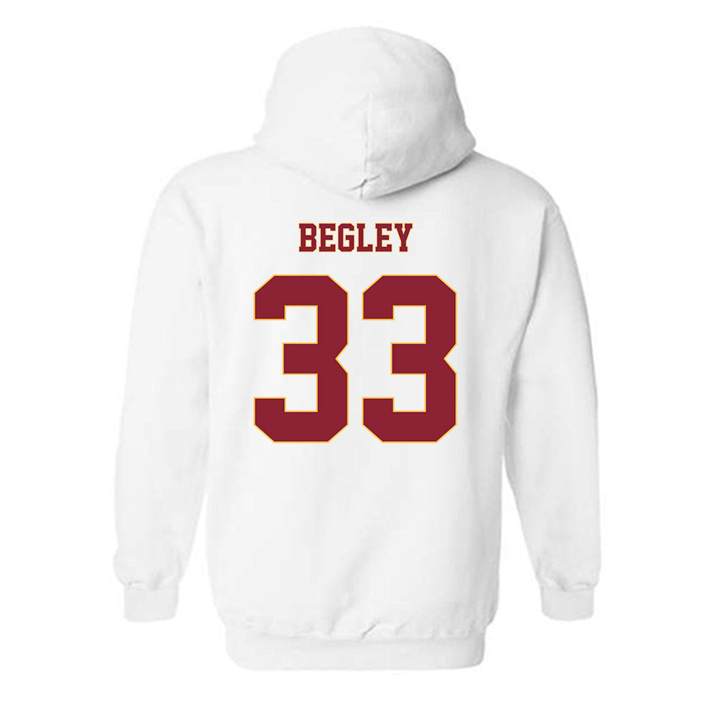 Minnesota - NCAA Men's Ice Hockey : Axel Begley - Classic Fashion Shersey Hooded Sweatshirt-1