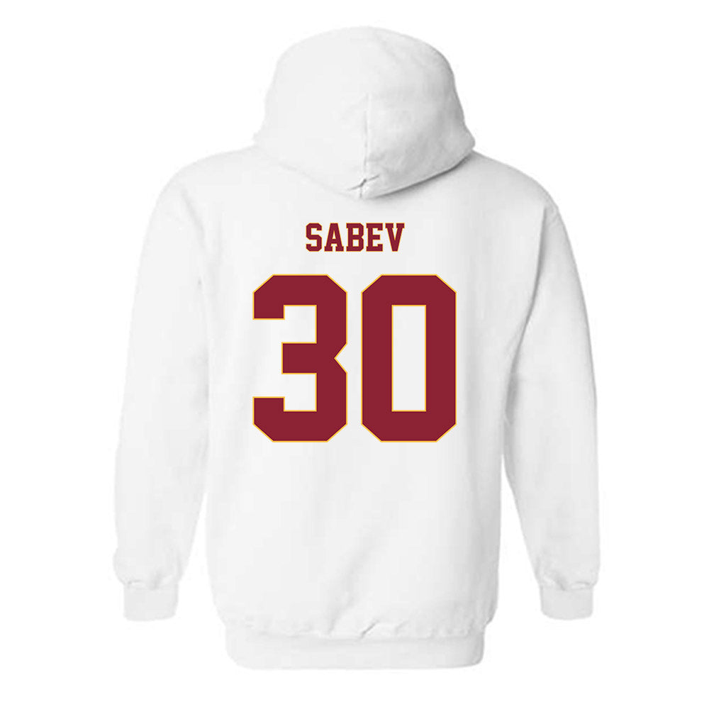 Minnesota - NCAA Men's Ice Hockey : Alexander Sabev - Classic Fashion Shersey Hooded Sweatshirt-1
