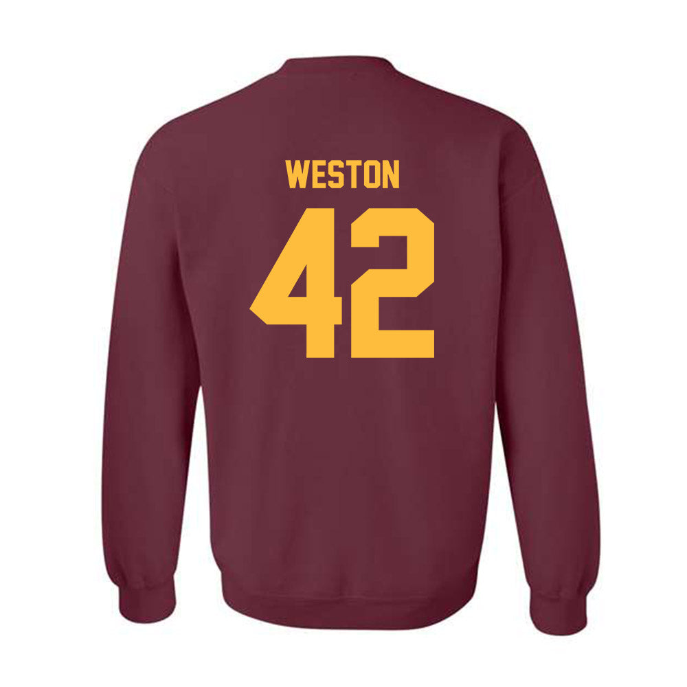 Minnesota - NCAA Football : Tom Weston - Classic Shersey Crewneck Sweatshirt-1