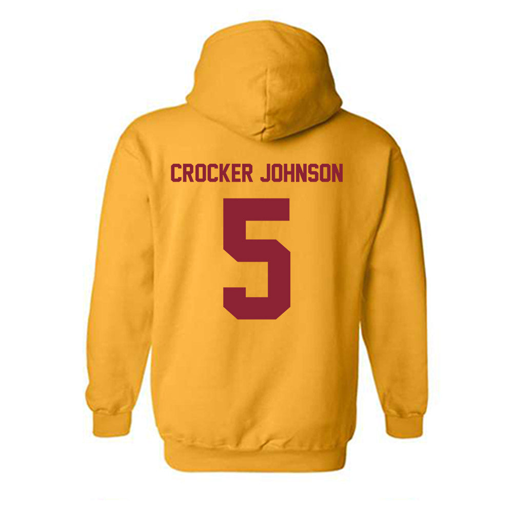 Minnesota - NCAA Men's Basketball : Jaylen Crocker johnson - Classic Shersey Hooded Sweatshirt-1