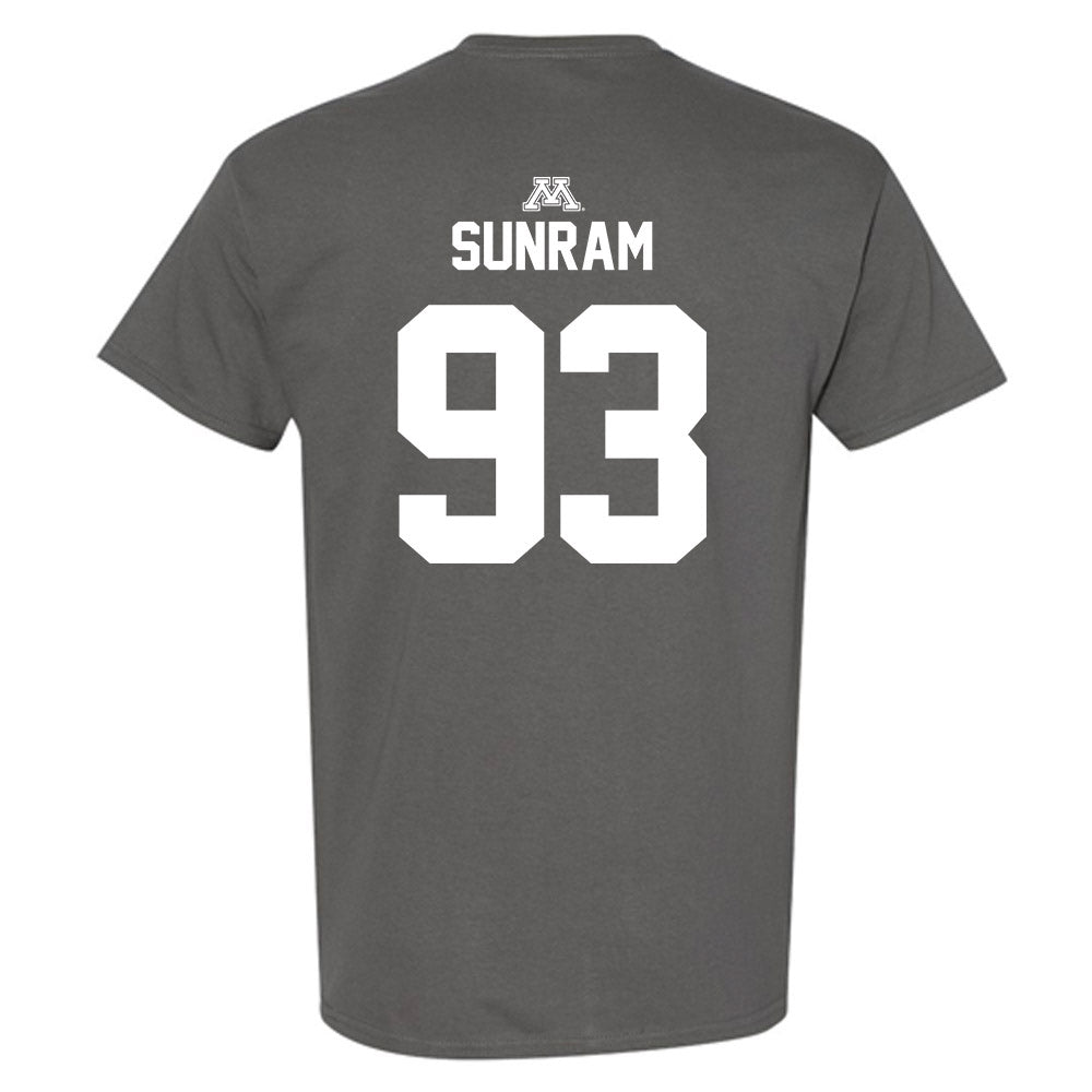 Minnesota - NCAA Football : Riley Sunram - Classic Shersey T-Shirt-1