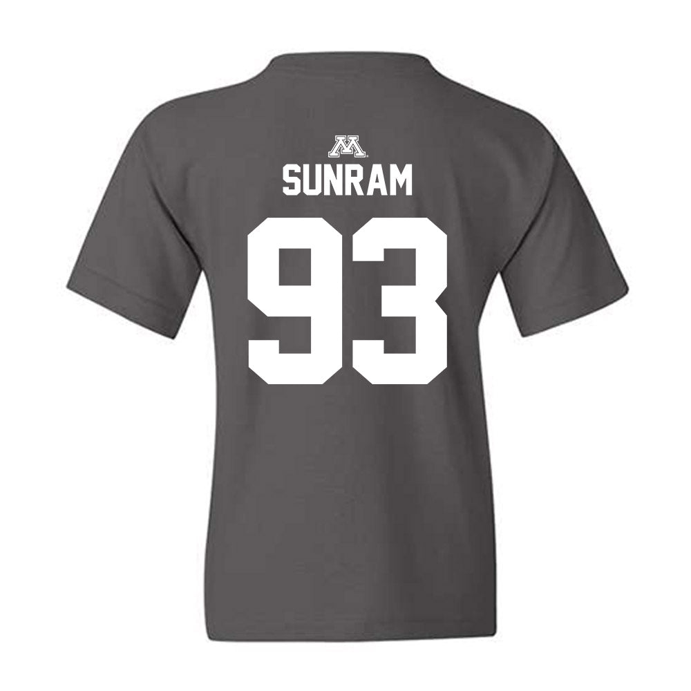 Minnesota - NCAA Football : Riley Sunram - Classic Shersey Youth T-Shirt-1