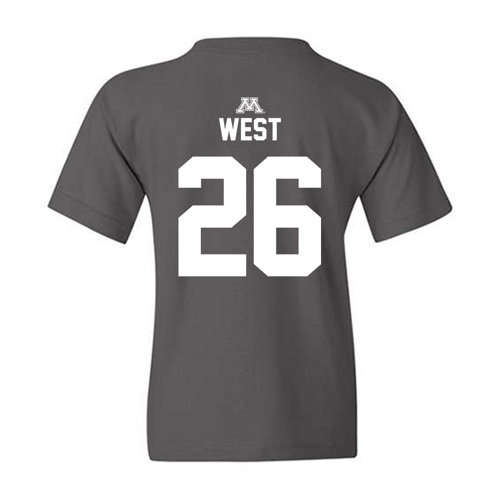 Minnesota - NCAA Football : Elisha West - Classic Shersey Youth T-Shirt-1