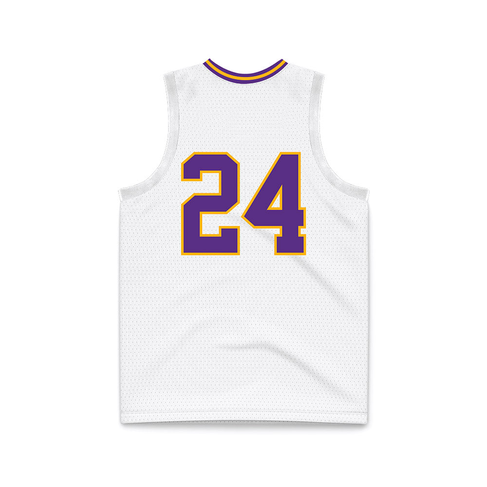North Alabama - NCAA Men's Basketball : Mitchell Chaffee - White Basketball Jersey