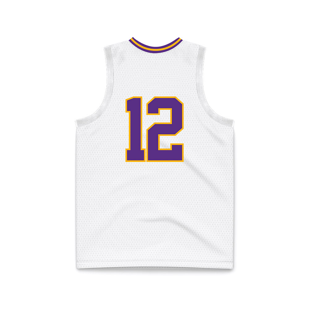 North Alabama - NCAA Men's Basketball : Cortez Graham Howard - White Basketball Jersey-1