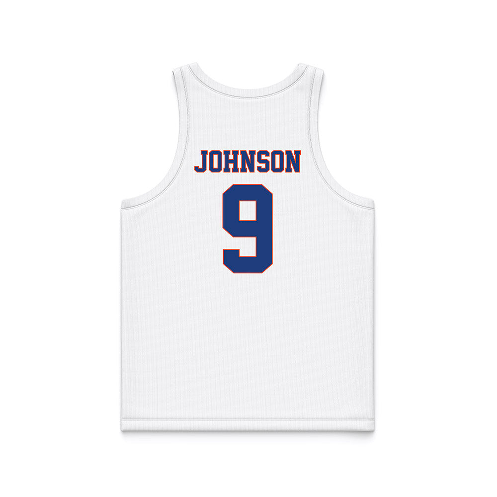 Florida - NCAA Women's Lacrosse : Gabi Johnson - White Basketball Jersey-1
