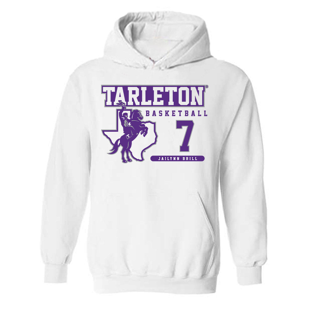 Tarleton State - NCAA Women's Basketball : Jailynn Brill - Classic Fashion Shersey Hooded Sweatshirt-0