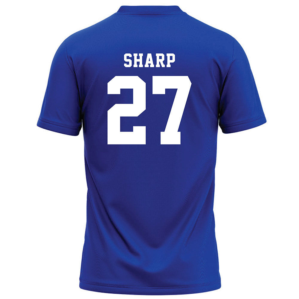 Hampton - NCAA Football : Larrell Sharp - Blue Football Jersey-1