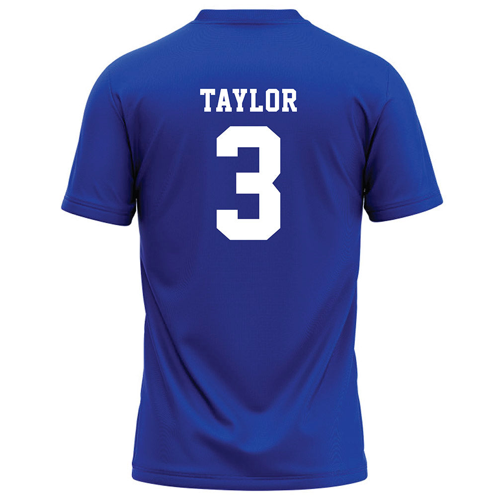 Hampton - NCAA Football : TreVon Taylor - Blue Football Jersey-1