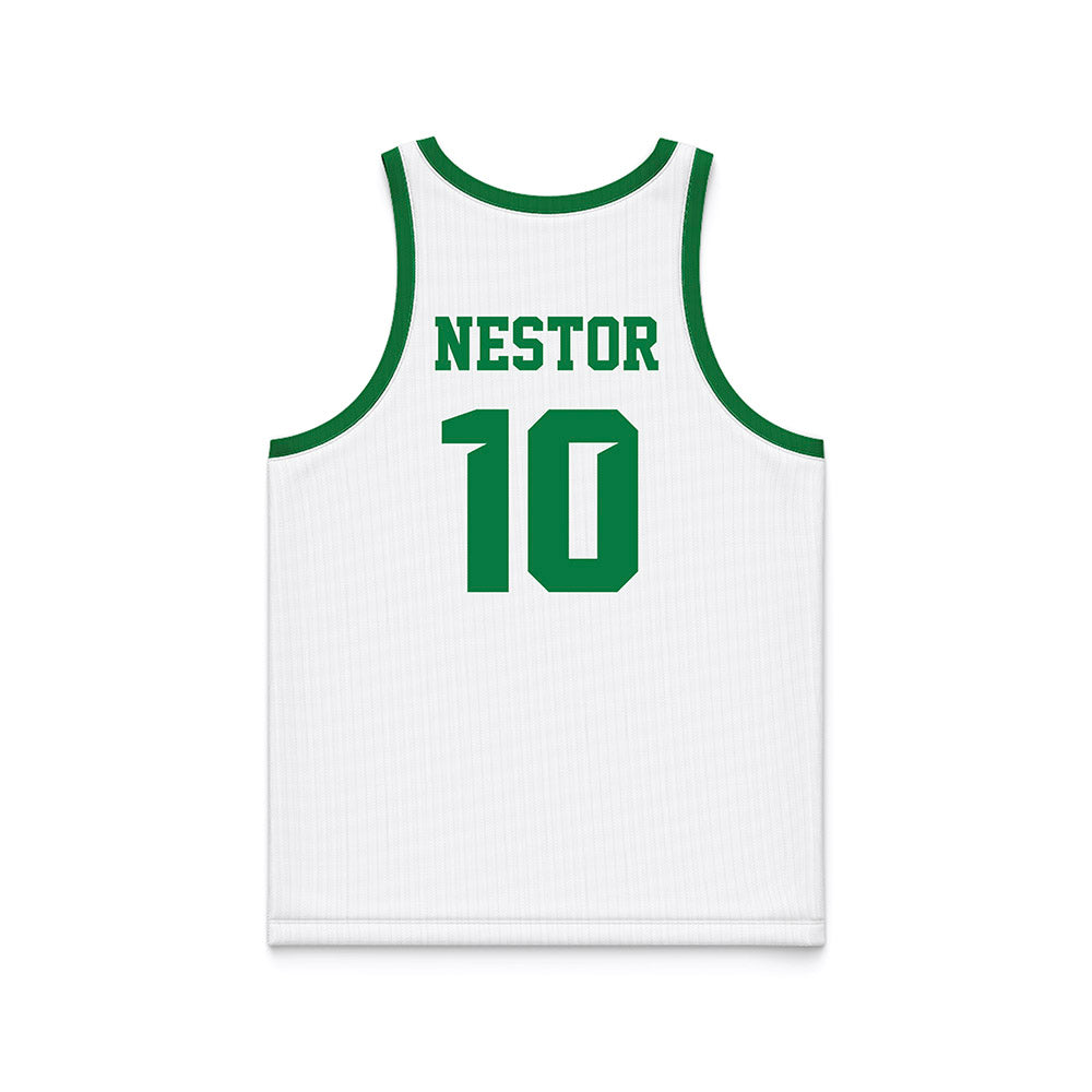 North Texas - NCAA Women's Basketball : Megan Nestor - White Basketball Jersey-1