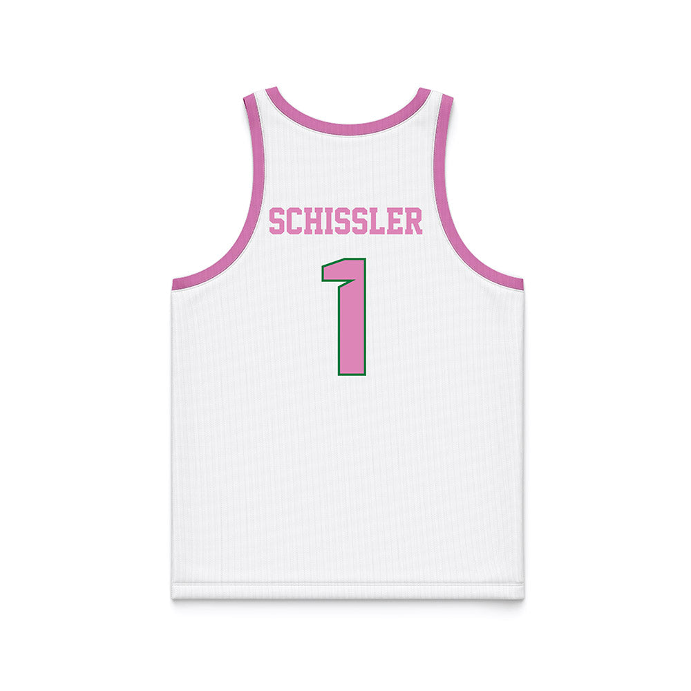 North Texas - NCAA Women's Basketball : Andi Schissler - Pink Basketball Jersey-1