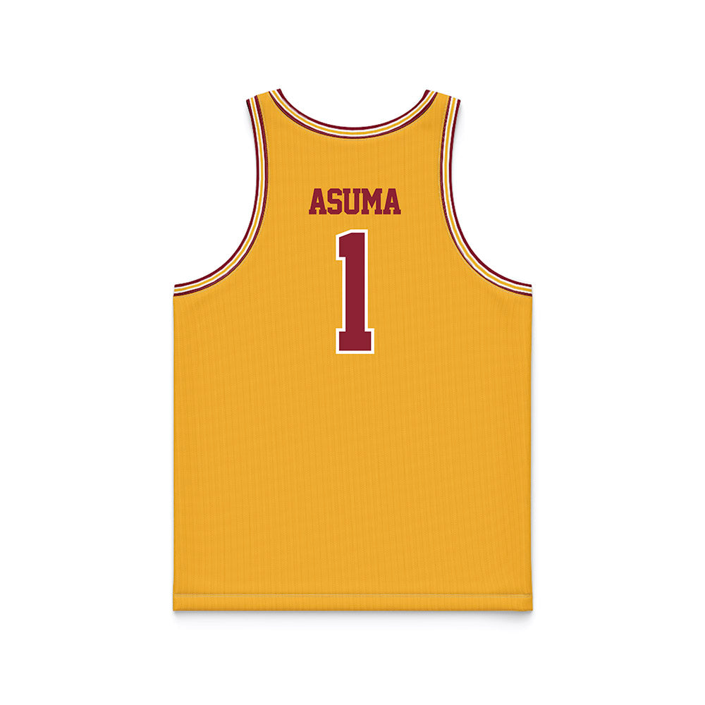 Minnesota - NCAA Men's Basketball : Isaac Asuma - Retro Gold Basketball Jersey-1
