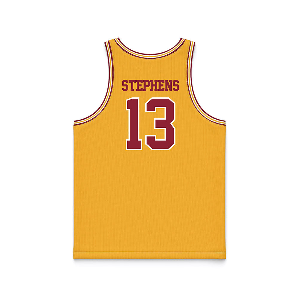 Minnesota - NCAA Men's Basketball : Chance Stephens - Retro Gold Basketball Jersey-1