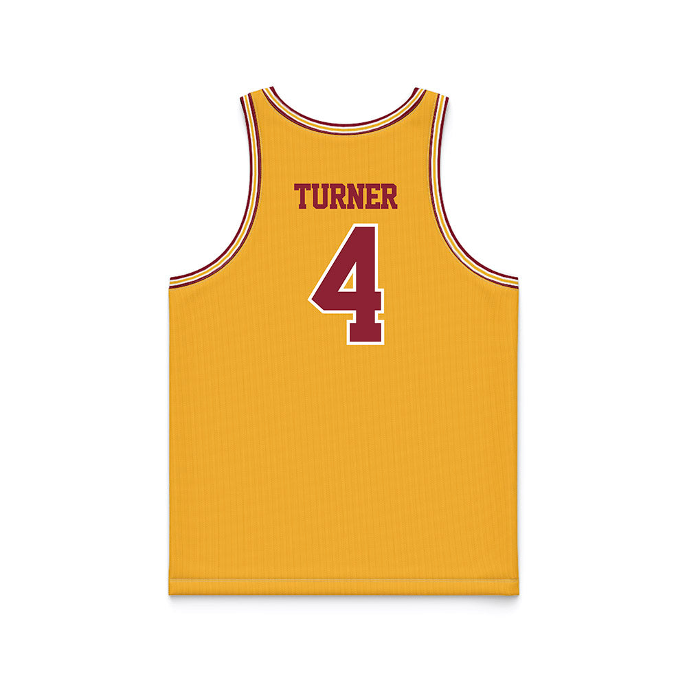 Minnesota - NCAA Men's Basketball : Nehemiah Turner - Retro Gold Basketball Jersey-1