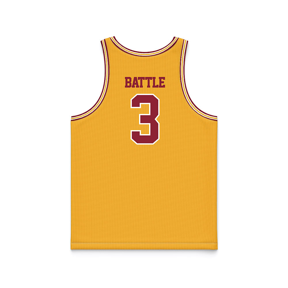 Minnesota - NCAA Women's Basketball : Amaya Battle - Retro Gold Basketball Jersey-1