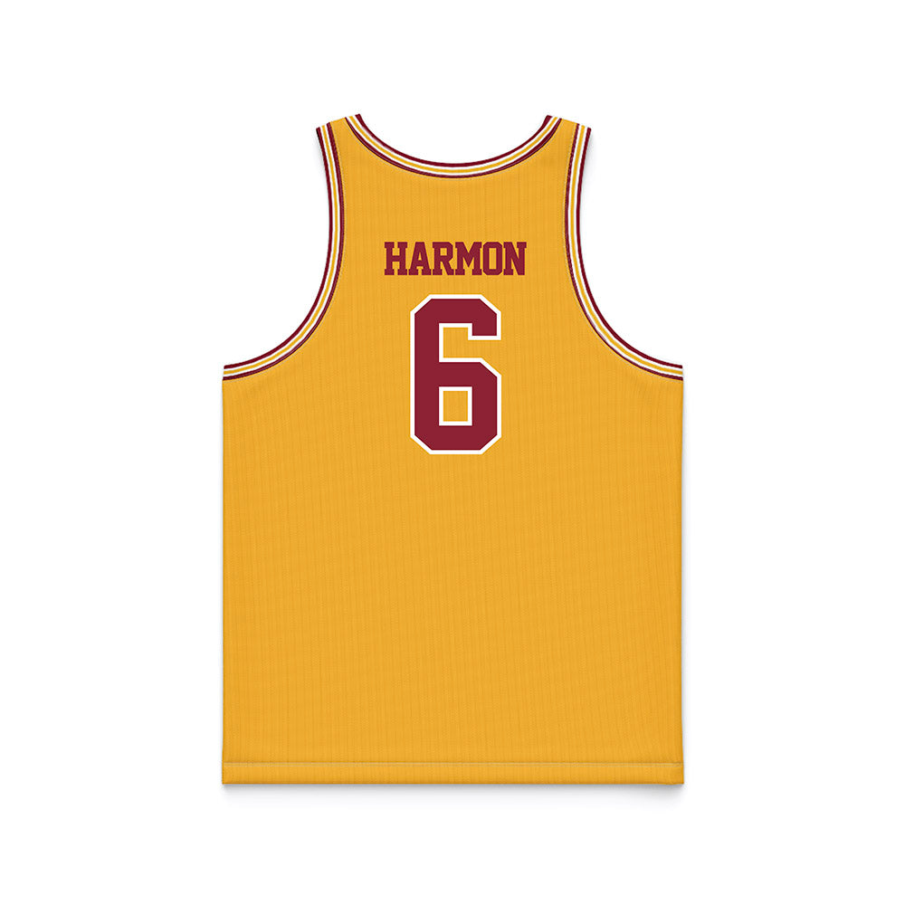 Minnesota - NCAA Women's Basketball : Leah Harmon - Retro Gold Basketball Jersey-1