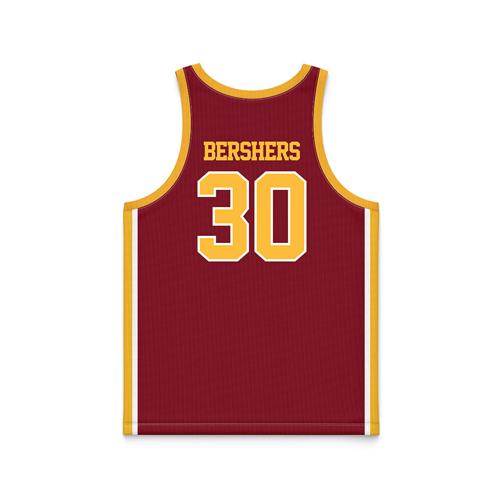 Minnesota - NCAA Women's Basketball : Zoey Bershers - Retro Maroon Basketball Jersey-1
