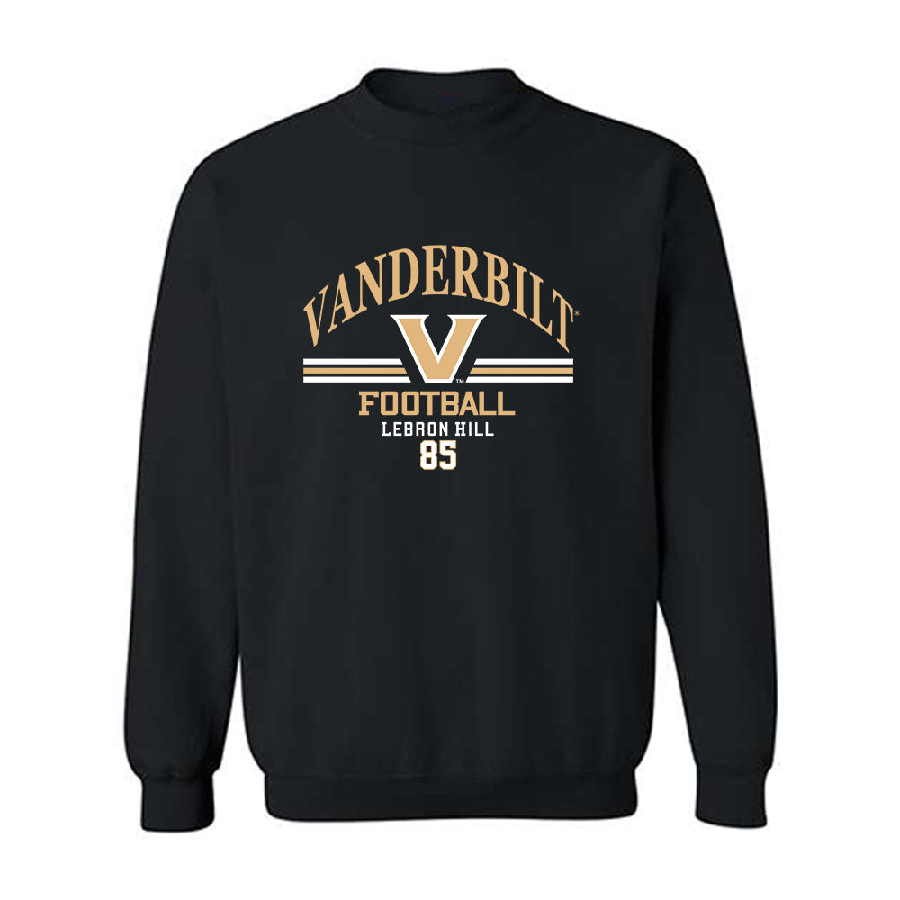 Vanderbilt - NCAA Football : Lebron Hill - Classic Fashion Shersey Crewneck Sweatshirt-0