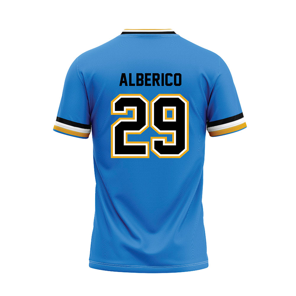 - NCAA Baseball : Alex Alberico - Light Blue Baseball Jersey-1