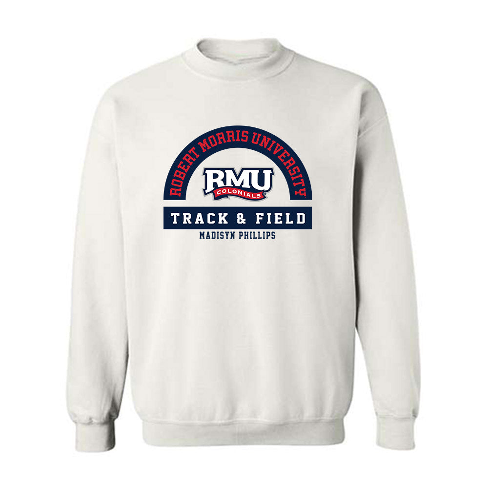 Robert Morris - NCAA Women's Track & Field : Madisyn Phillips - Classic Fashion Shersey Crewneck Sweatshirt-0