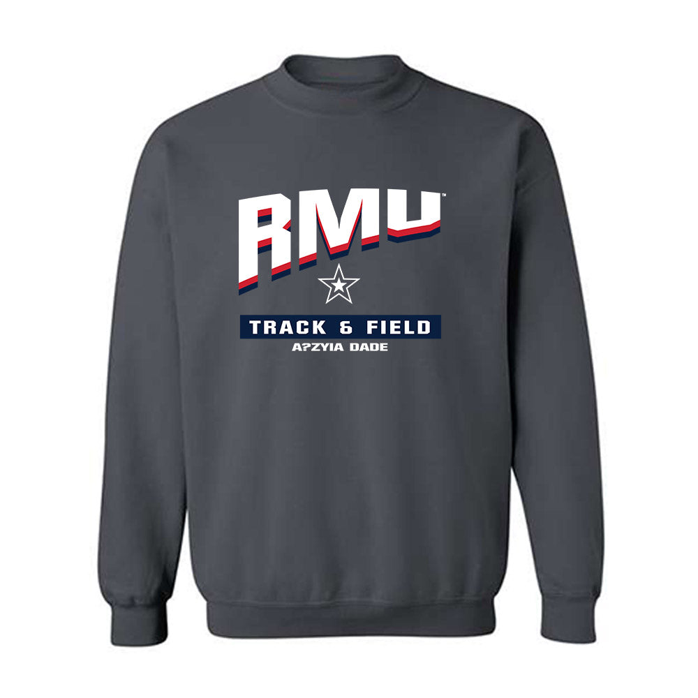 Robert Morris - NCAA Women's Track & Field : A?zyia Dade - Classic Fashion Shersey Crewneck Sweatshirt-0