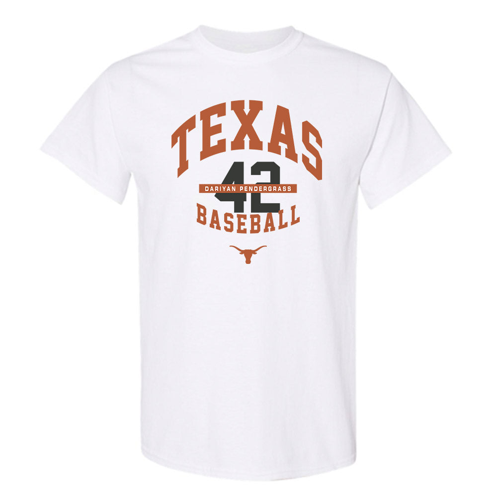 Texas - NCAA Baseball : Dariyan Pendergrass - Classic Fashion Shersey T-Shirt-0