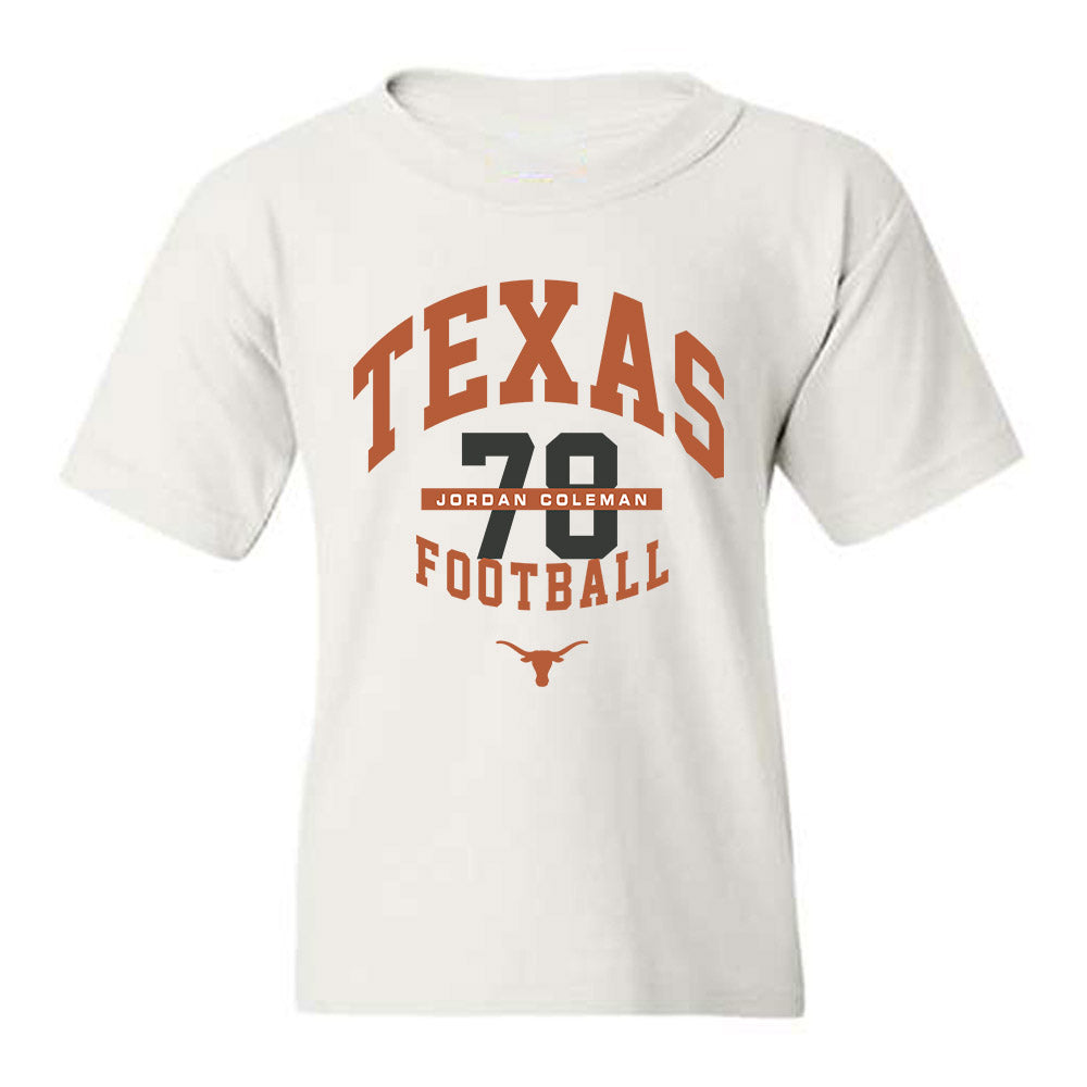 Texas - NCAA Football : Jordan Coleman - Classic Fashion Shersey Youth T-Shirt-0