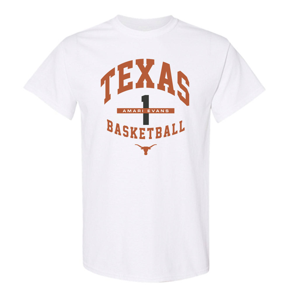 Texas - NCAA Men's Basketball : Amari Evans - Classic Fashion Shersey T-Shirt-0