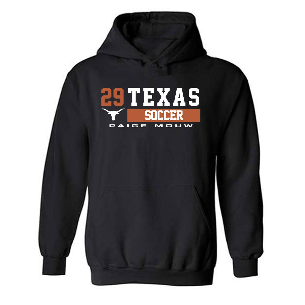 Texas - NCAA Women's Soccer : Paige Mouw - Classic Fashion Shersey Hooded Sweatshirt-0