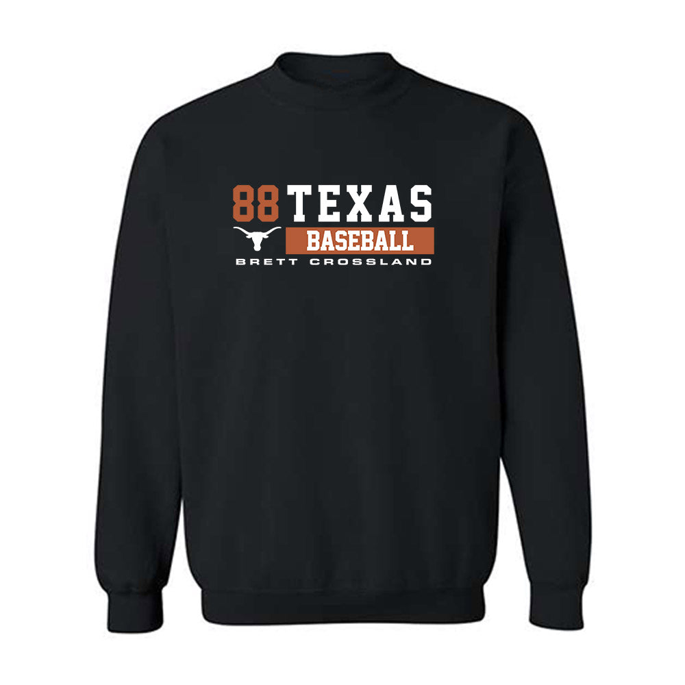 Texas - NCAA Baseball : Brett Crossland - Classic Fashion Shersey Crewneck Sweatshirt-0