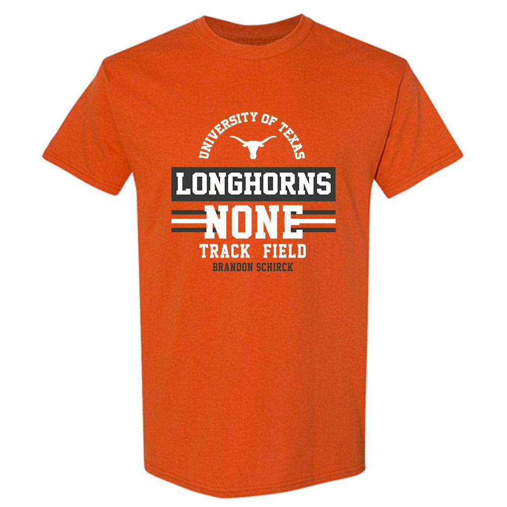 Texas - NCAA Men's Track & Field : Brandon Schirck - Classic Fashion Shersey T-Shirt-0