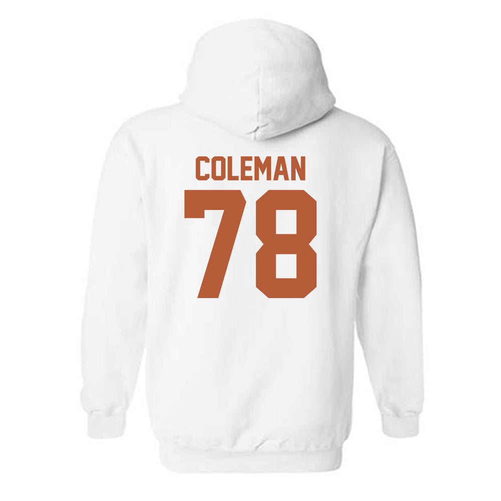 Texas - NCAA Football : Jordan Coleman - Classic Shersey Hooded Sweatshirt-1