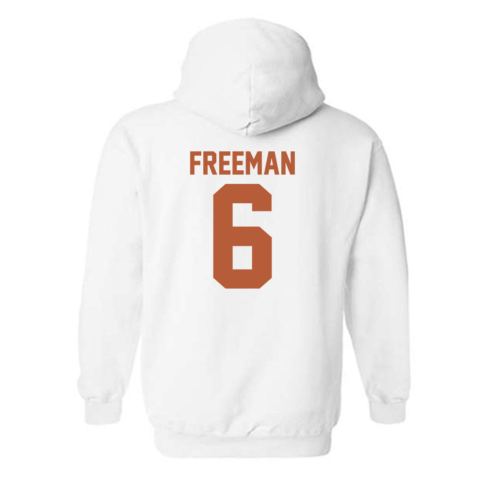 Texas - NCAA Men's Basketball : Elyjah Freeman - Classic Shersey Hooded Sweatshirt-1