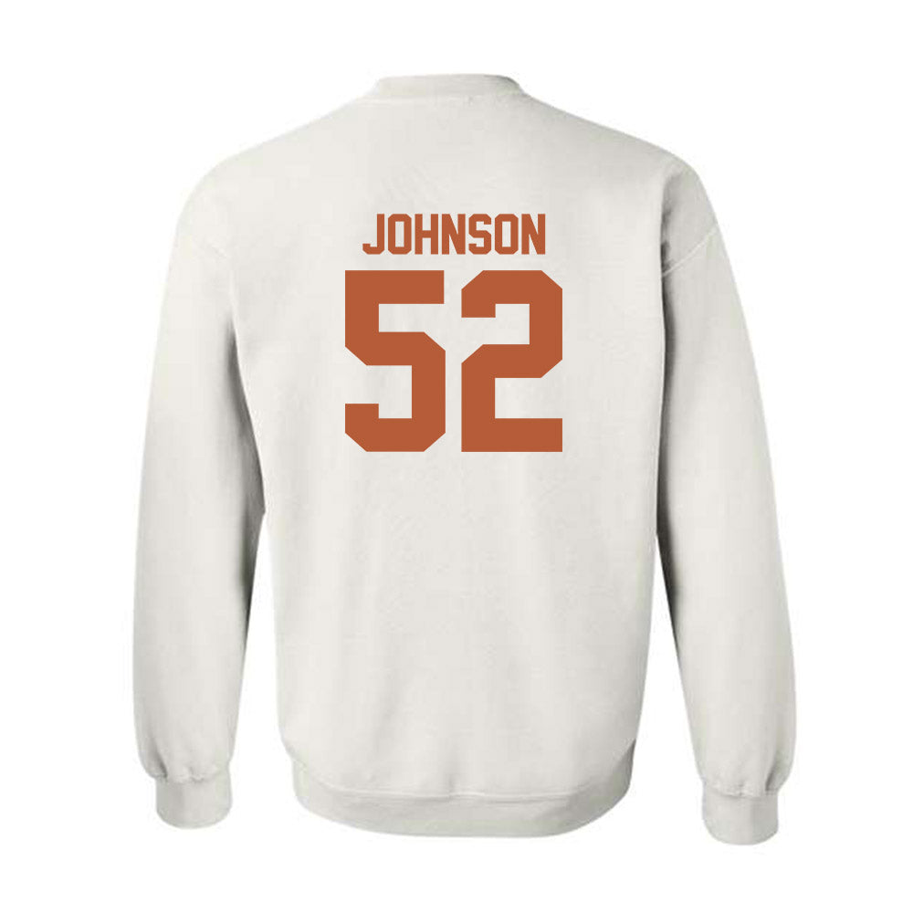 Texas - NCAA Football : James Johnson - Classic Shersey Crewneck Sweatshirt-1