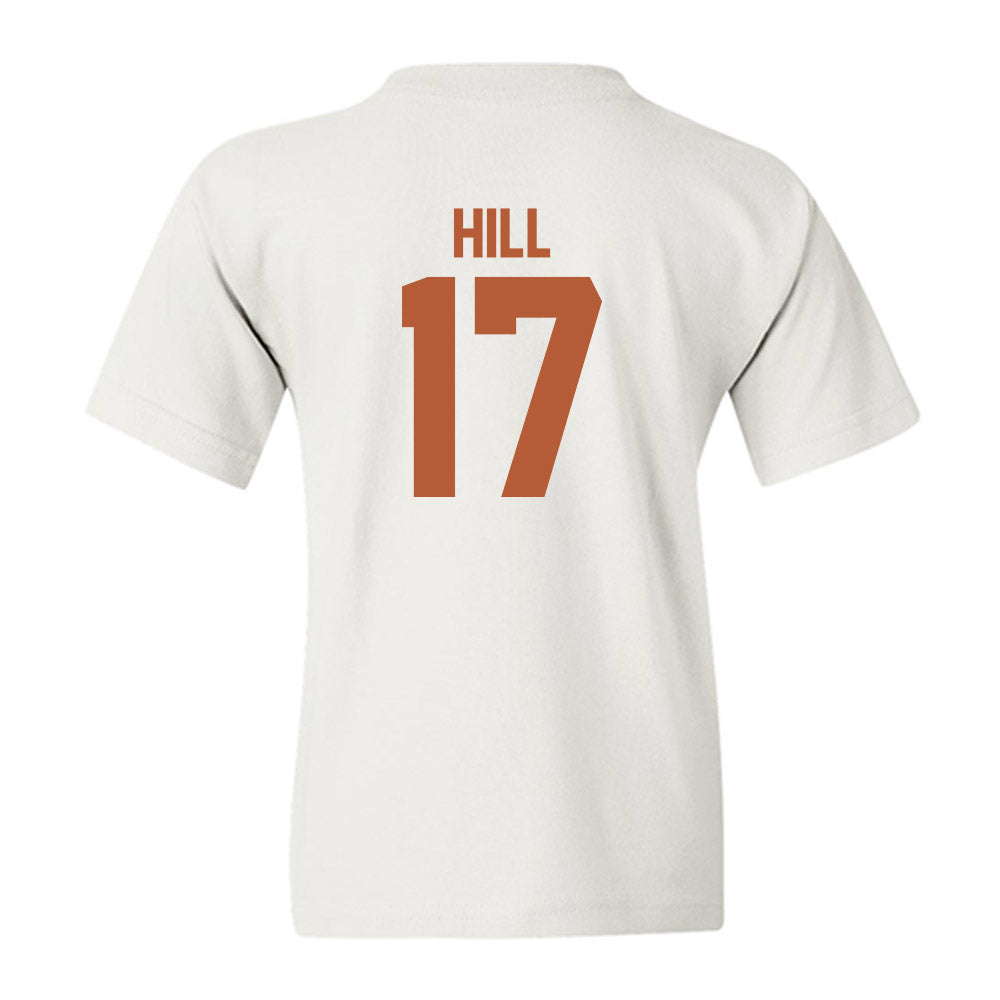 Texas - NCAA Baseball : Will Hill - Classic Shersey Youth T-Shirt-1