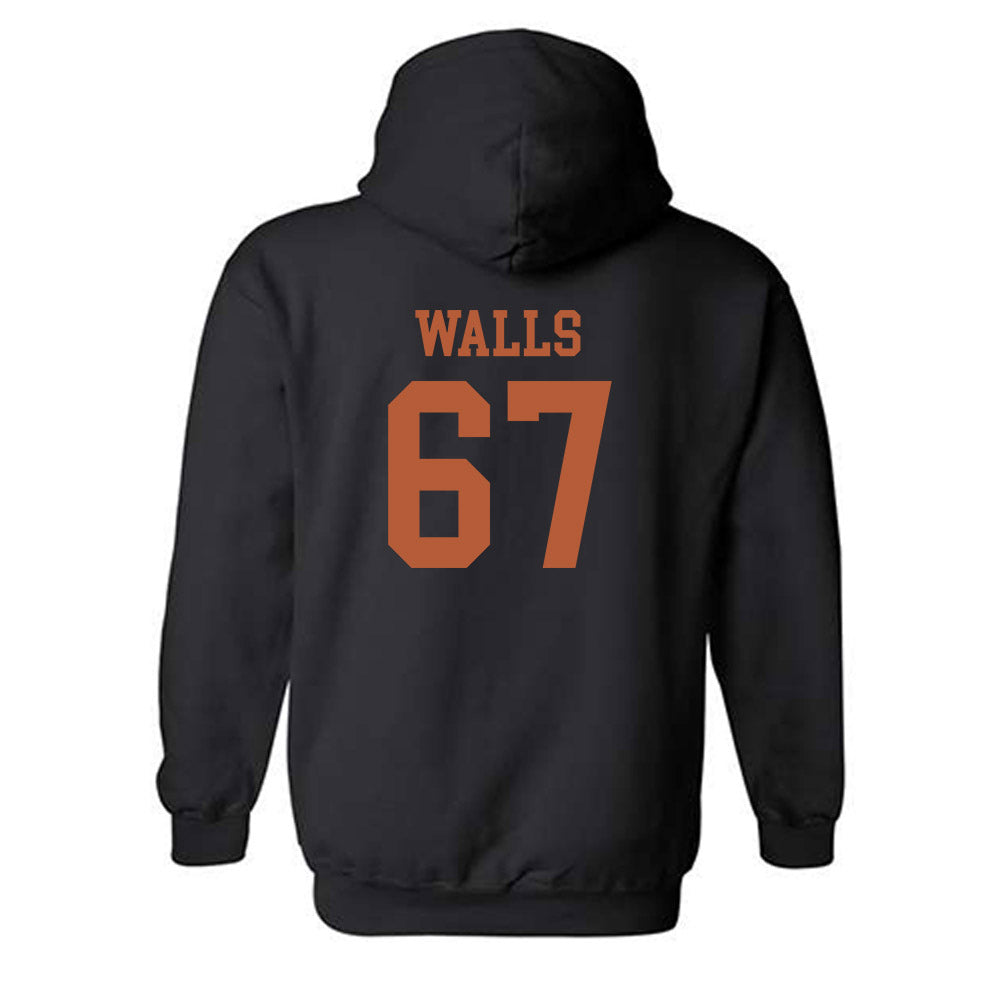 Texas - NCAA Baseball : Brody Walls - Classic Shersey Hooded Sweatshirt-1